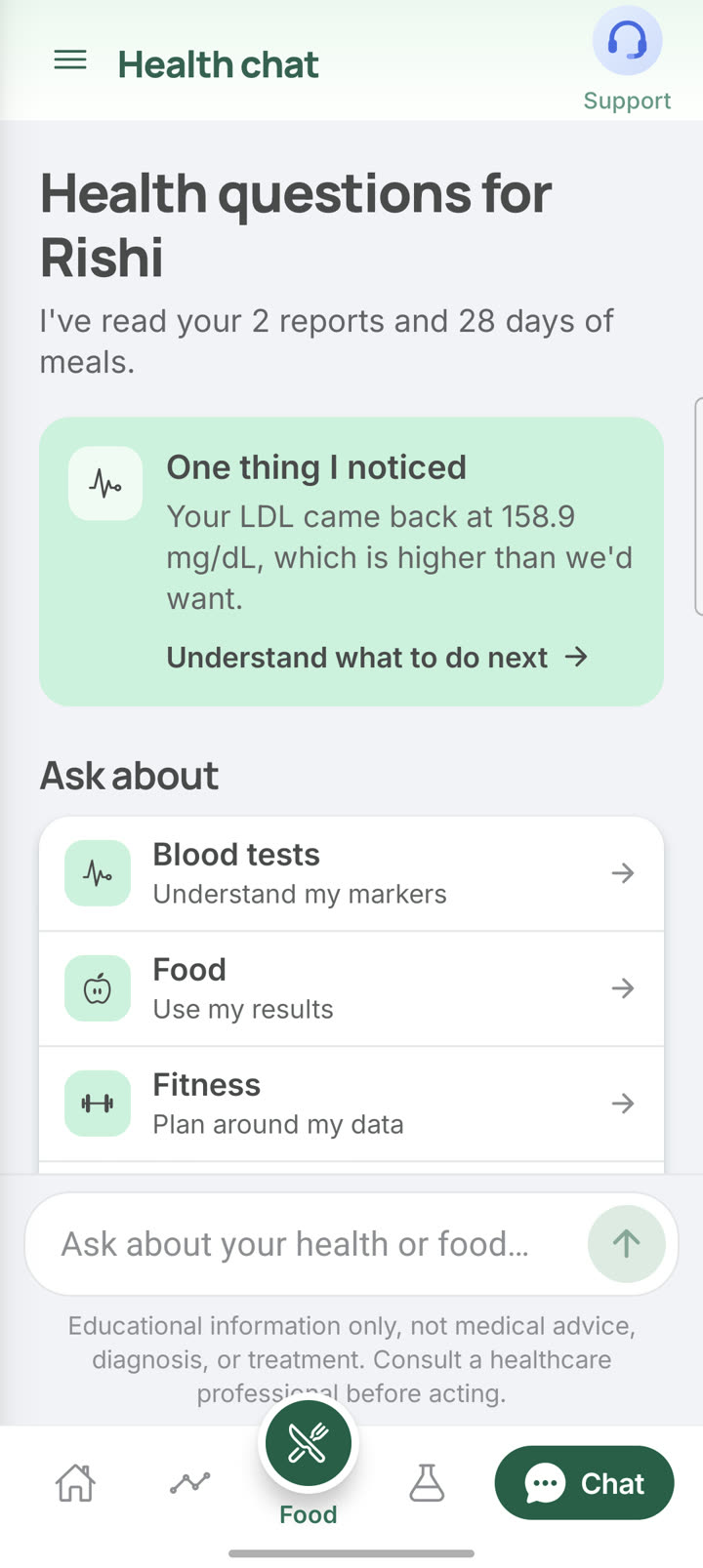 Answers from your own data